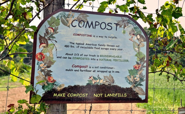 Compost Sign at Hillside Farm