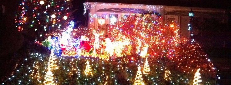 Christmas Lights in Media, Pa.