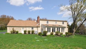 Home with a septic system