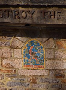 This former farmhouse is located in the woods surrounding Fonthill Castle in Doylestown, Pa.