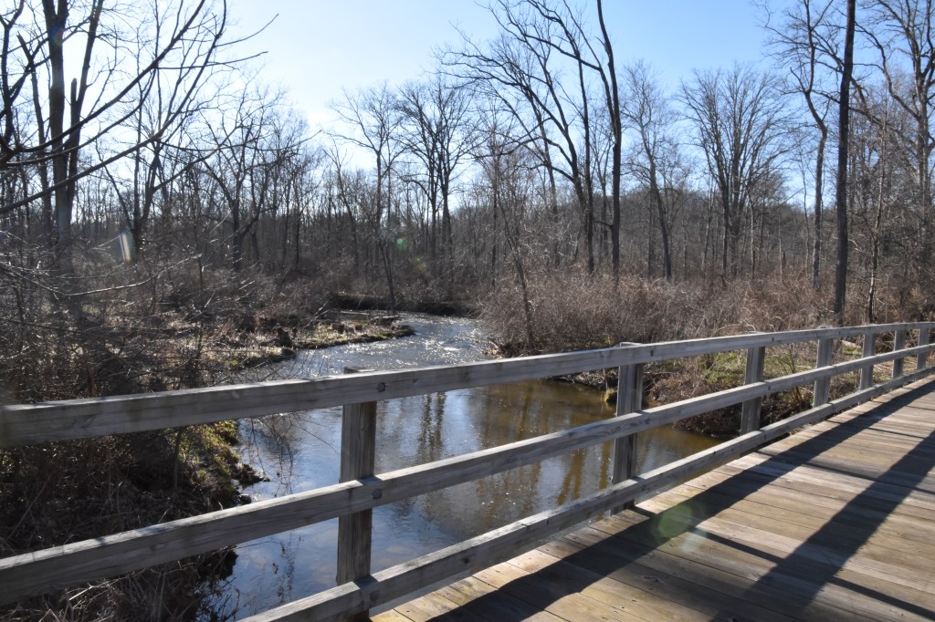 Bridge crossing over Neshaminy Creek at Owl's Nest Park
